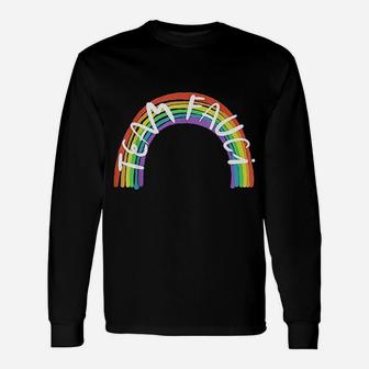 Vintage Rainbow Dr Fauci I Love Fauci Team Fauci Long Sleeve T-Shirt - Seseable