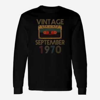Vintage September 1970 Long Sleeve T-Shirt - Seseable