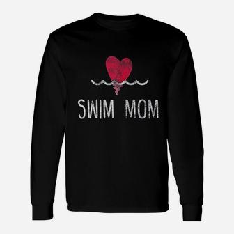 Vintage Swim Mom Long Sleeve T-Shirt - Seseable