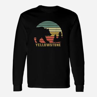 Vintage Yellowstone National Park Long Sleeve T-Shirt | Seseable CA