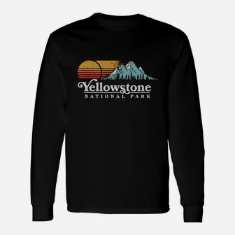 Vintage Yellowstone National Park Retro T-shirt Long Sleeve T-Shirt - Seseable