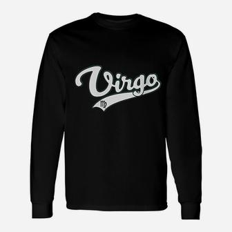 Virgo September Birthday Astrology Vintage Baseball Long Sleeve T-Shirt | Seseable CA