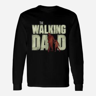 The Walking Dad Cool Fathers Day Shower Long Sleeve T-Shirt - Seseable