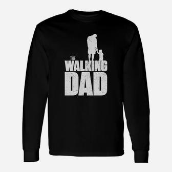 The Walking Dad, Walking Dad, Dad, Granddad Long Sleeve T-Shirt - Seseable