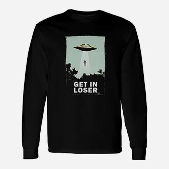 I Want To Believe Area 51 Ufo Alien Abduction Long Sleeve T-Shirt - Seseable