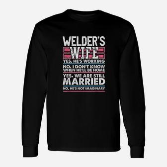 Wedding Anniversary For Her Still Married Welder Wife Long Sleeve T-Shirt - Seseable