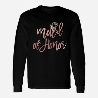 Wedding Shower For Sister From Bride Maid Of Honor Long Sleeve T-Shirt - Seseable