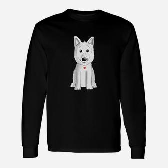 Weisser Schweizer Schaeferhund Langarmshirts - Seseable