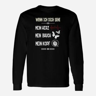 Wenn Ich Sein Mein Herz- Langarmshirts - Seseable