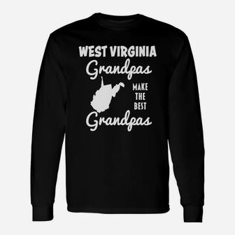West Virginia Grandpas Make The Best Grandpas T-shirt Long Sleeve T-Shirt - Seseable