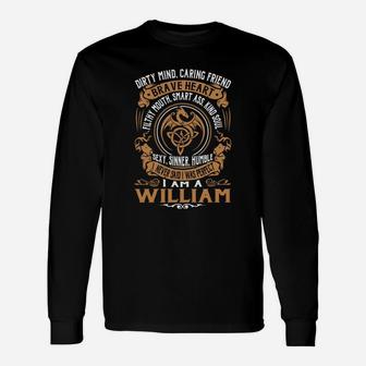 William Brave Heart Dragon Name Long Sleeve T-Shirt - Seseable