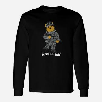Winnie The Pew Air Force Long Sleeve T-Shirt - Seseable