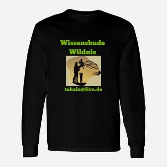 Wissensbude Wildnis Themen-Langarmshirts für Natur- und Abenteuerfans, Unisex in Schwarz - Seseable