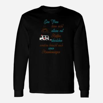 Wohnmobil Camping Langarmshirts, Lagerfeuer & Kühle Drinks Spruch - Seseable