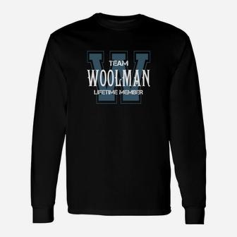 Woolman Shirts Team Woolman Lifetime Member Name Shirts Long Sleeve T-Shirt - Seseable