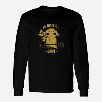 Workout Gym Vermilion Gym Long Sleeve T-Shirt - Seseable
