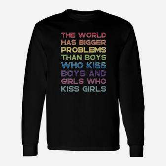 The World Has Bigger Problems Pride Ringe Long Sleeve T-Shirt - Seseable