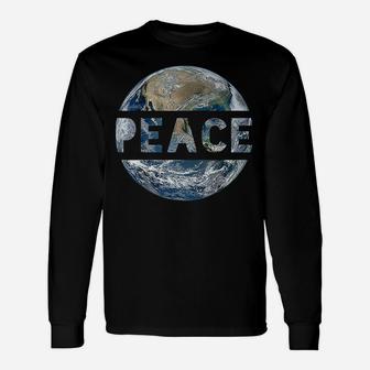 World Peace On Earth Conscious Humanity Love And Kindness Long Sleeve T-Shirt - Seseable