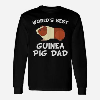 Worlds Best Guinea Pig Dad Guinea Pig Owner Long Sleeve T-Shirt - Seseable
