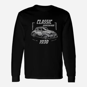For Year Old Vintage Classic Car 1930 Birthday Long Sleeve T-Shirt - Seseable