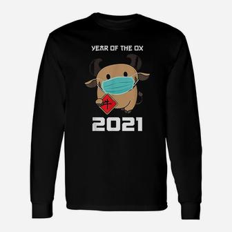 Year Of The Ox Chinese Zodiac Lunar New Year 2021 Long Sleeve T-Shirt - Seseable
