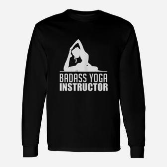 Yoga Instructor Female Teacher Workout Class Long Sleeve T-Shirt - Seseable