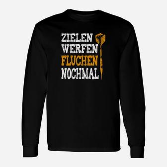 Zielen Werfen Fluchen Nochmal Langarmshirts - Seseable