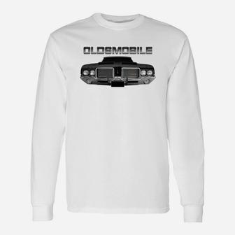 1972 Olds Front Black Long Sleeve T-Shirt - Seseable