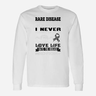 Rare Disease Awareness T-shirt Unisex Long Sleeve