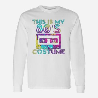 This Is My 80s Costume 80's Party Cassette Tape Long Sleeve T-Shirt - Seseable
