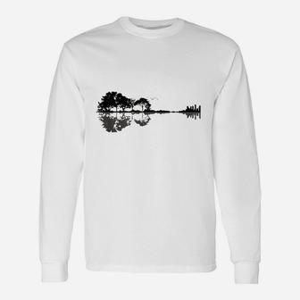 Acoustic Guitar Nature Forest Music Bass Guitarist Long Sleeve T-Shirt - Seseable