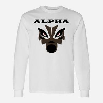 Alpha Wolf Long Sleeve T-Shirt - Seseable