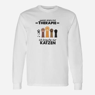 Andere Gehen Zur Therapie Cats Langarmshirts - Seseable