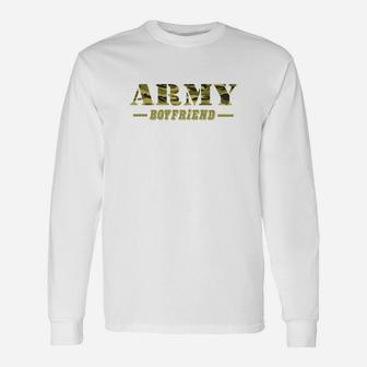 Army Boyfriend Proud Army Boyfriend, best friend gifts Long Sleeve T-Shirt - Seseable
