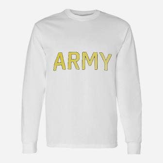 Army Pt Style Us Military Training Infantry Workout Fleece Hoody Long Sleeve T-Shirt - Seseable