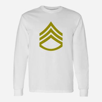 Army Rank Patch Staff Sergeant Long Sleeve T-Shirt - Seseable