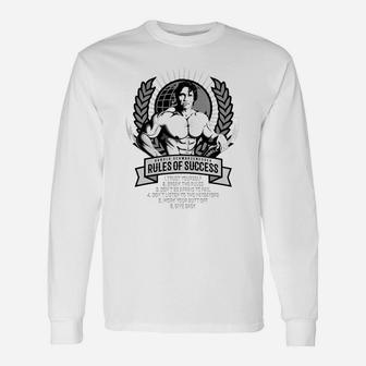 Arnold Rules Of Success Long Sleeve T-Shirt - Seseable