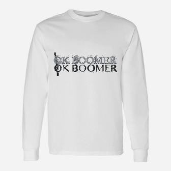Art Ok Boomer Long Sleeve T-Shirt - Seseable