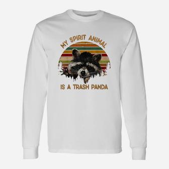 Awesome Vintage My Spirit Animal Is A Trash Panda Long Sleeve T-Shirt - Seseable