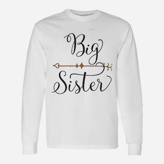 Baby Girls Big Sister, sister presents Long Sleeve T-Shirt - Seseable