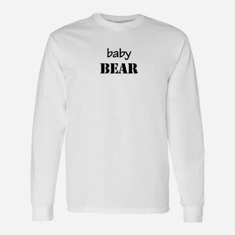 Baby Papa Bear Duo Father Son, best christmas gifts for dad Long Sleeve T-Shirt - Seseable
