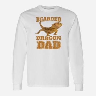 Bearded Dragon Bearded Dragon Dad Papa Long Sleeve T-Shirt - Seseable