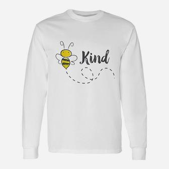 Bee Kind Vintage Style Art Graphic Kindess Long Sleeve T-Shirt - Seseable