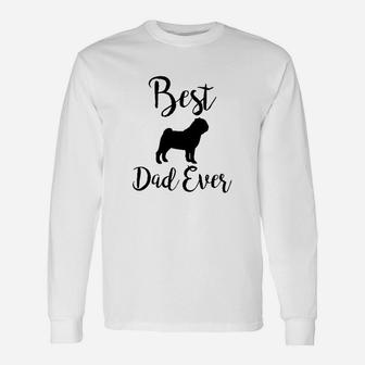 Best Dog Dad Ever Men Long Sleeve T-Shirt - Seseable