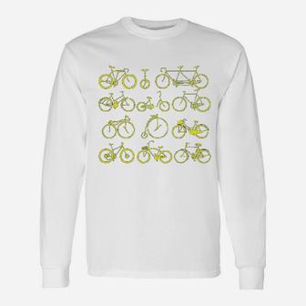 Bicycle Cycling Mountain Bike Humor Cyclist Hipster Rider Long Sleeve T-Shirt - Seseable
