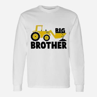 Big Brother Little Brother For Tractor Loving Boys Siblings Set Long Sleeve T-Shirt - Seseable