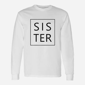 Big Sis Sister Announcement Long Sleeve T-Shirt - Seseable