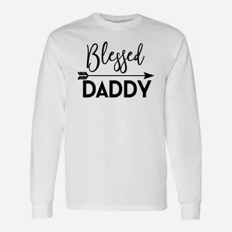 Blessed Daddy Men Fathers Day Expecting Dad Long Sleeve T-Shirt - Seseable