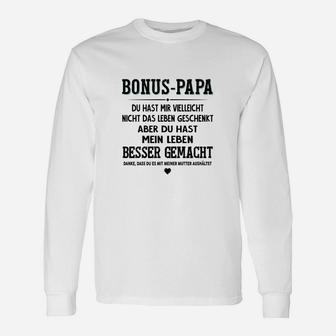 Bonus-Papa Langarmshirts: Besser mein Leben gemacht, Herren Langarmshirts - Seseable