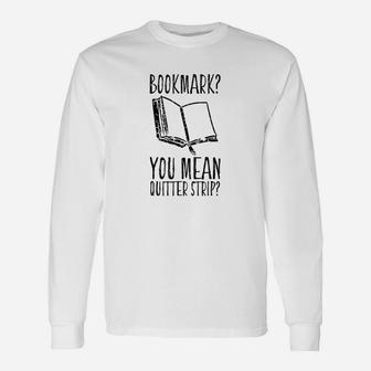 Bookmark Perfect Book Nerd Long Sleeve T-Shirt - Seseable
